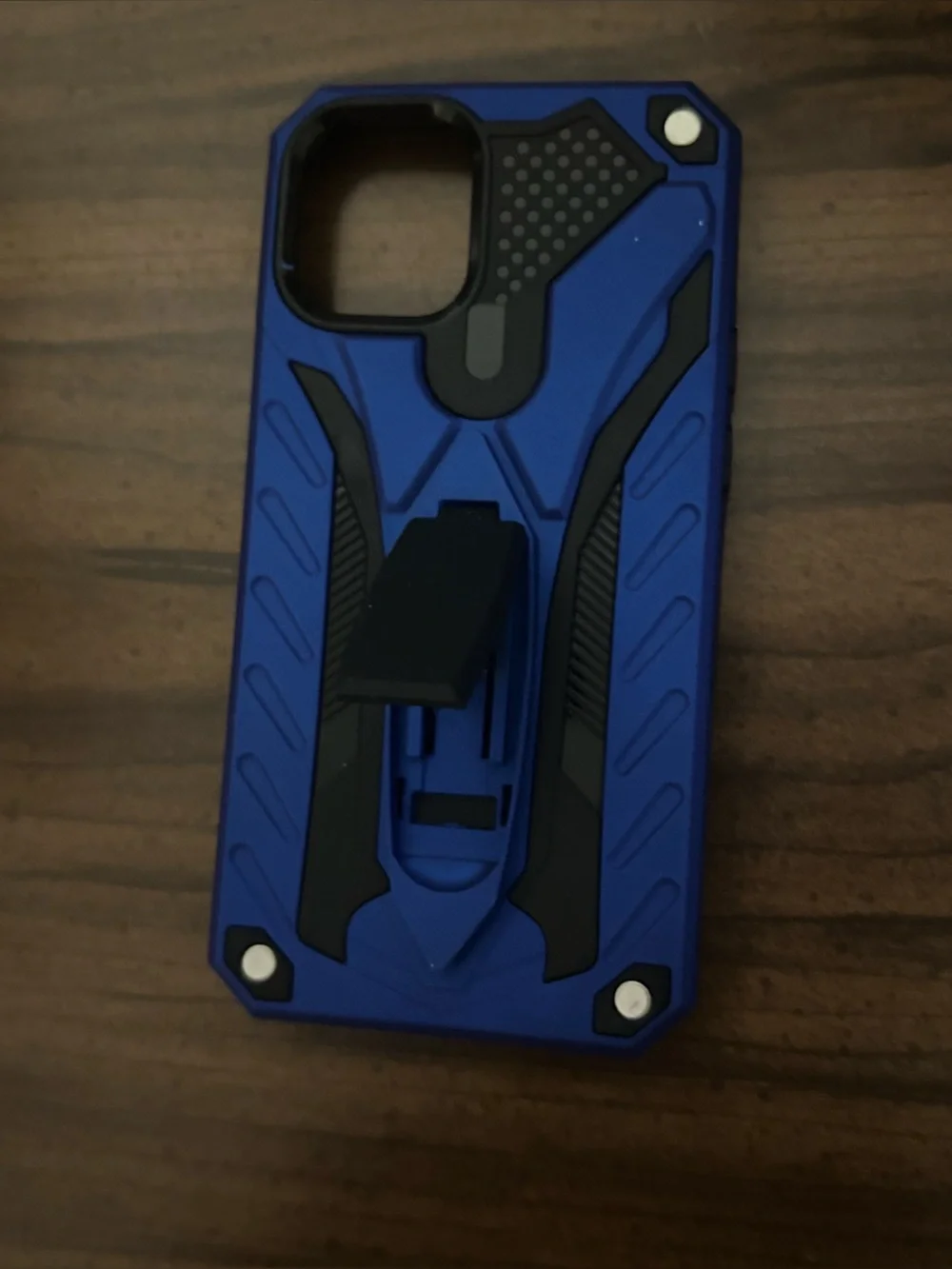 New iPhone 12 Mini Blue and Black Protective Phone Case with Stand